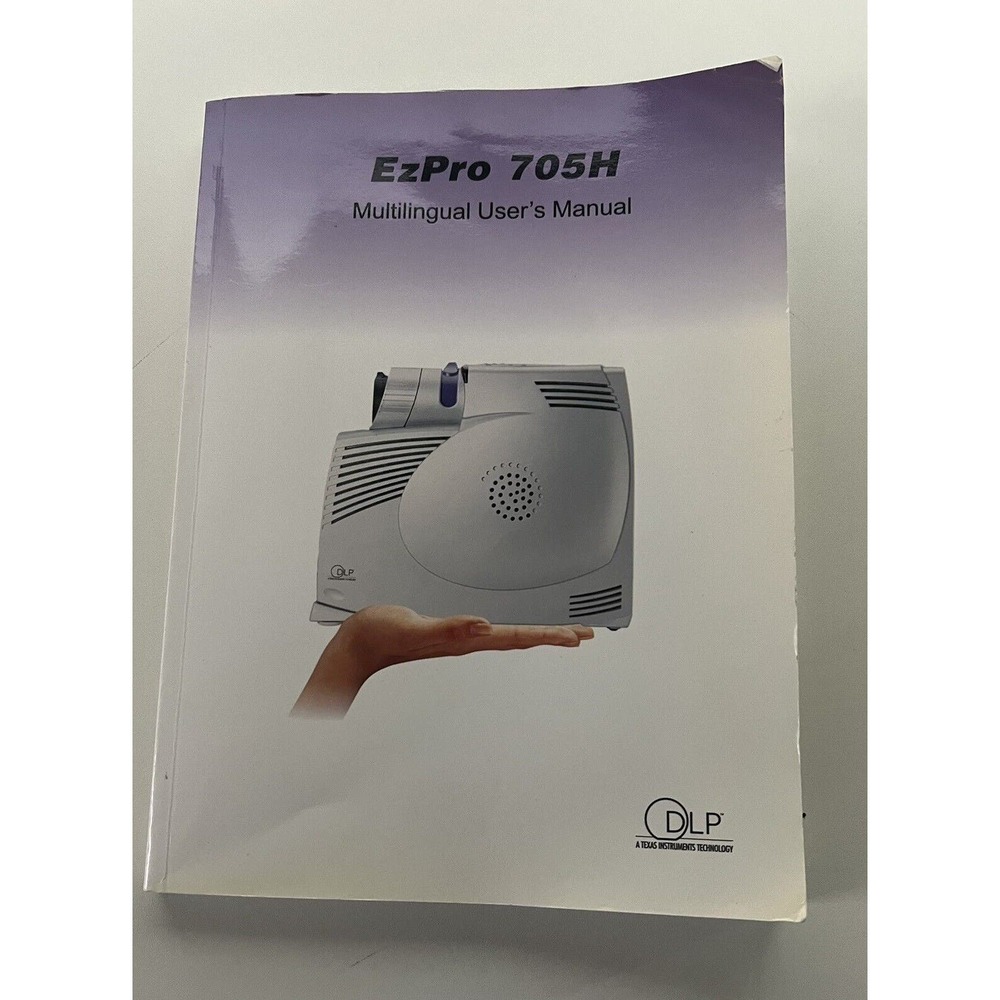 DLP EzPro 750H Multilingual User’s Manual Texas Instruments Technology‎